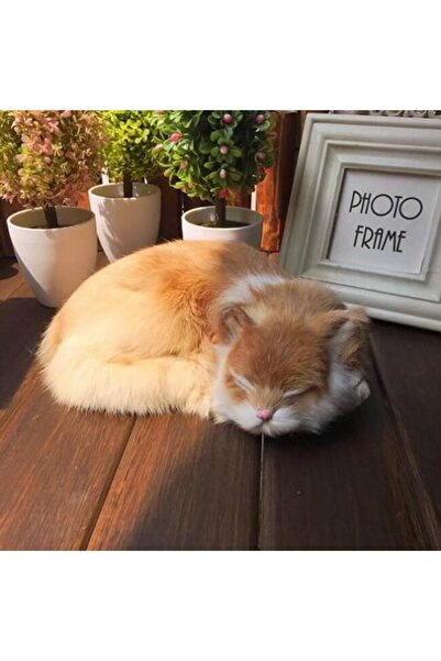 SPR Natural fur cat figurine مجسم قطة فرو