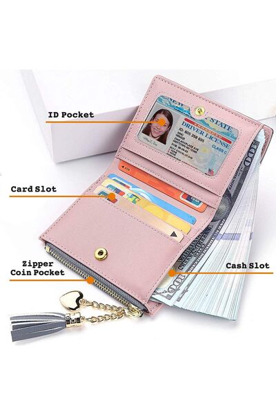 CarrKen Wallet for Women Leather Short Wallet Bifold, RFID Blocking Wallet Ho...
