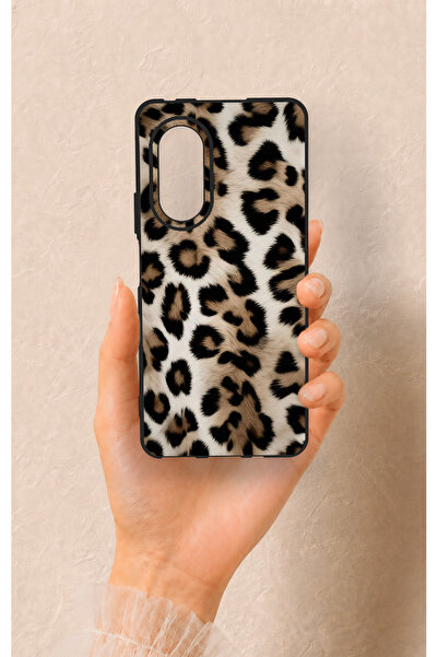 Vip Case Huawei Nova 9Se Uyumlu Leopar Derisi Desenli Silikon Kılıf