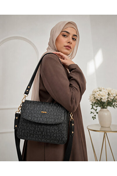 Just Polo New Season Women's Bag with Column Strap and 4 Compartments 25X15Cm