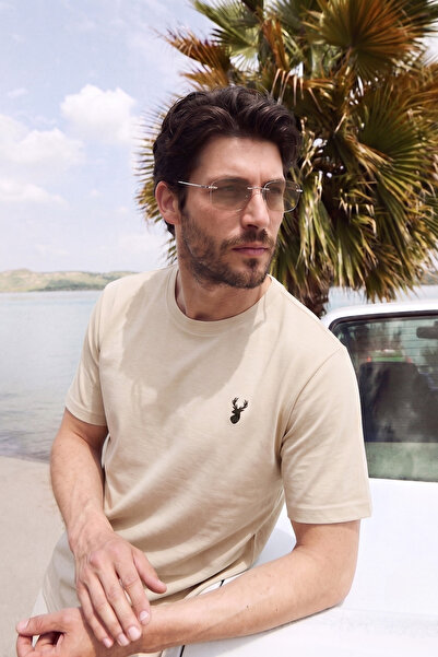 GENIUS STORE Men's T-Shirt 100% Cotton Single Jersey Crew Neck Comfortable Fi...