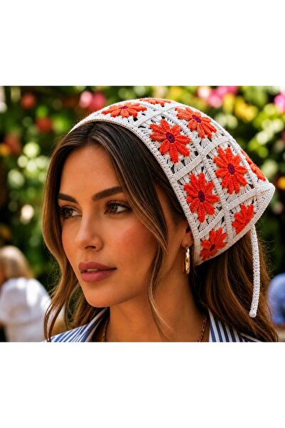 MyHubi Vintage Floral Motif Tie-On Summer Bandana