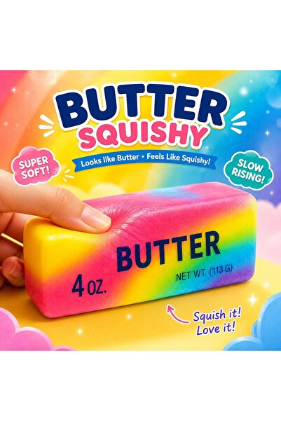 EMATTEIRO Squishy Antistres Tip Unt Curcubeu, Moale și Elastic, pentru Relaxa...