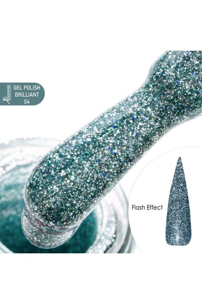 ALEZORI Βερνίκι Gel Λαμπερό 04 (Εφέ Φλας) 15ml
