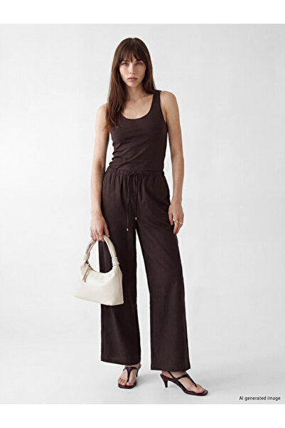 LC Waikiki Esvab • Modern & Distinctive Women's Trousers with Waist Drawstring