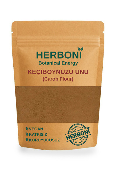 Glutensiz Keçiboynuzu Harnup Tozu Unu 200g, Doğal ve Katkısız