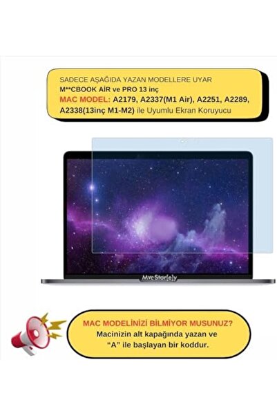 Yıldızan DUCA MALL واقي شاشة شفاف مضاد للأشعة الزرقاء متوافق مع MacBook Air M...