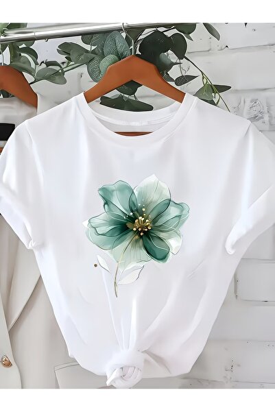 STITCHLY One 100% Round Neck T-Shirt, Spring Summer Women'S Clothing, a Styli...