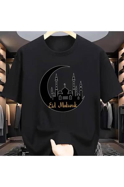 212Wear تي شيرت رجالي مريح بتصميم رمضاني - ياقة مستديرة، يتميز بتصميم معماري ...