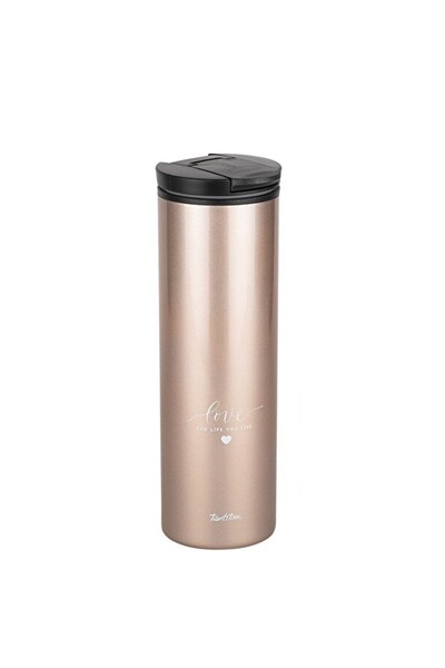Empressco Bronze Love Written 440ml Coffee Cup, Stylish and Durable Design