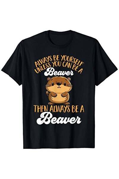 LİNA06 Thankful Holiday Presents, This Amusing Beaver-Themed Graphic Tee Enco...