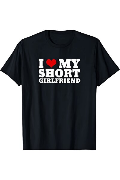 LİNA06 تي شيرت I Love My Short Girlfriend هدايا للمراهقين والأولاد YYQ 180g، ...