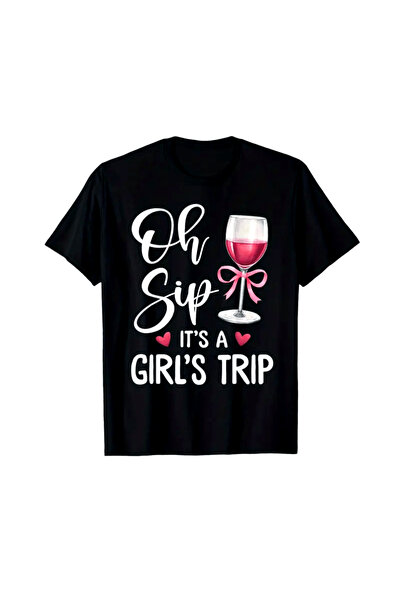 17 seramik Humorous T-Shirt Design a Girls' Trip - Short Sleeve Tee Men And W...
