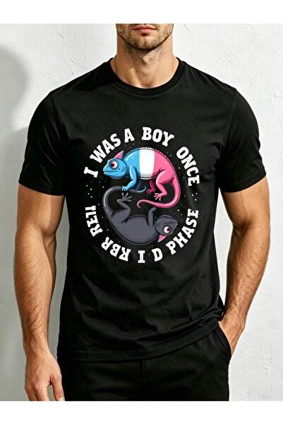 212Wear Chameleon Design Pattern Men'S Round Neck T-Shirt, Loose Fit, 100%, F...