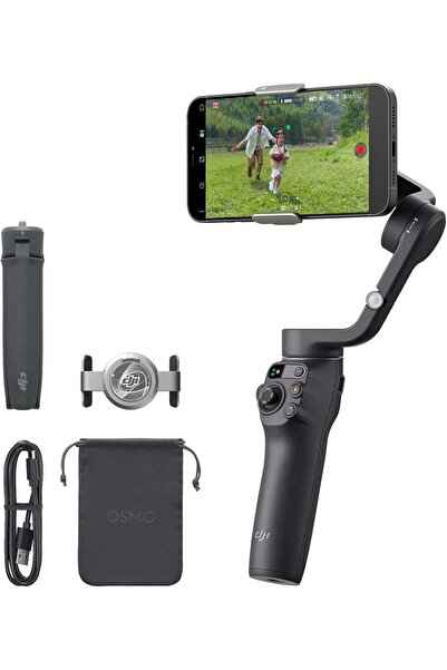 DJI Osmo Mobile 6 Smartphone Gimbal Stabilizer, OM Magnetic phone clamp, 3-Ax...