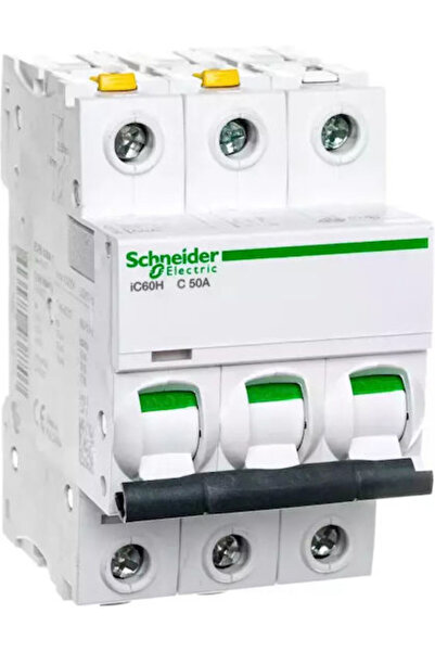 Schneider Electric Întrerupător de panou cu apăsare, 3 poli, 50A