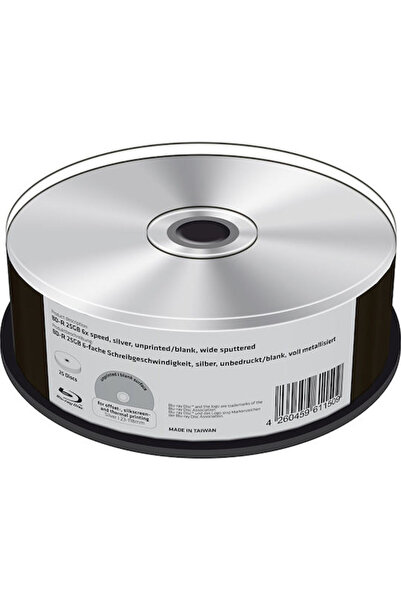 MediaRange BD-R înregistrabili 6x 25GB Cutie tip cake box 25 bucăți Cod: MR513