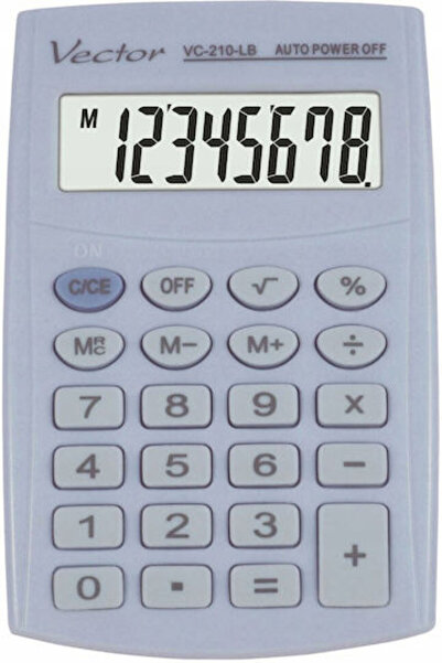 Vector Calculator de buzunar albastru 1 bucată