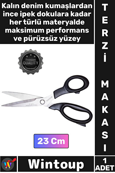 Wintoup # Scissors Laser Cut Stainless Steel Mouth Ergonomic Plastic Handle S...