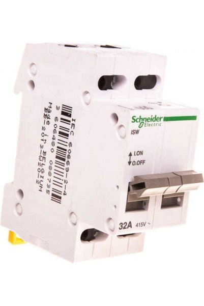 Schneider Electric Întrerupător cu buton pentru panou, cu 3 poli, 415V 32A