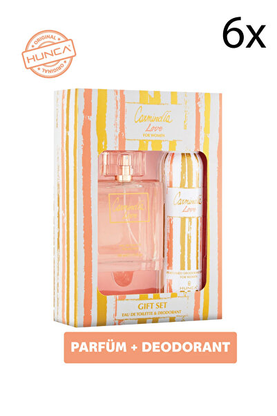 Carminella Love EDT Kadın Parfüm+Deodorant-150 Ml SET 6 Adet