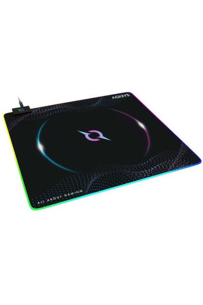 AQIRYS Mouse pad mare de gaming cu iluminare RGB USB Negru 450mm Eclipse Md