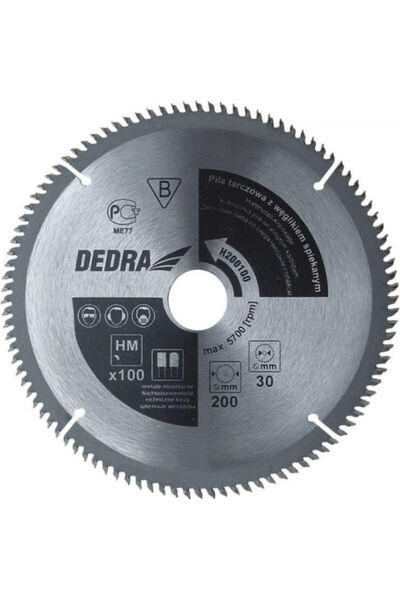 dedra Disc de tăiere pentru lemn, diametru 205mm, cu 100 de dinți, 1 bucată