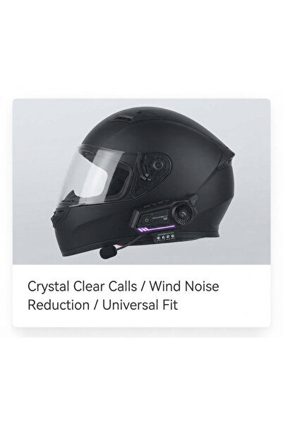 TeknoEser B57 Gelişmiş Motosiklet Kask İnterkomu - Çoklu Bağlantı Özellikli v...