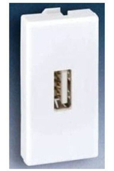 Kontakt-Simon Priză de perete cu 1 port USB, albă