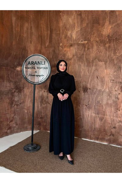 hacer ayaydın Sare Oversize Medina Silk Hijab Dress