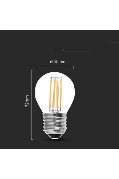 OEM Bec LED tip glob 6W pentru soclu E27 și formă G45 Alb cald