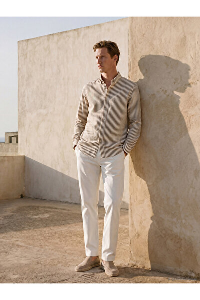 LC Waikiki Nevavm Standard Fit Dobby Men's Trousers with a Difference