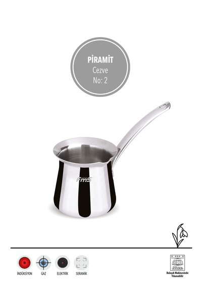 FMS Pyramid Steel Coffee Pot 2 No |   0.250 ml |   18/10 Stainless |