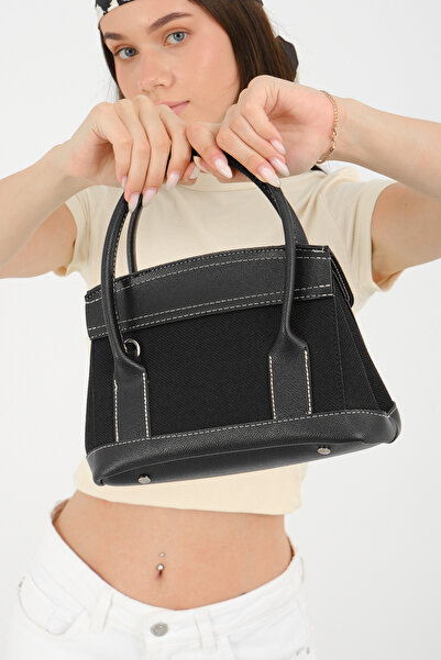 ALTUDA Women's Garnished Linen Shoulder Bag Marlon