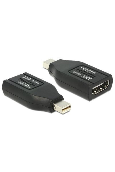 DELOCK αντάπτορας mini DisplayPort σε HDMI 65552, 1080p, μαύρος