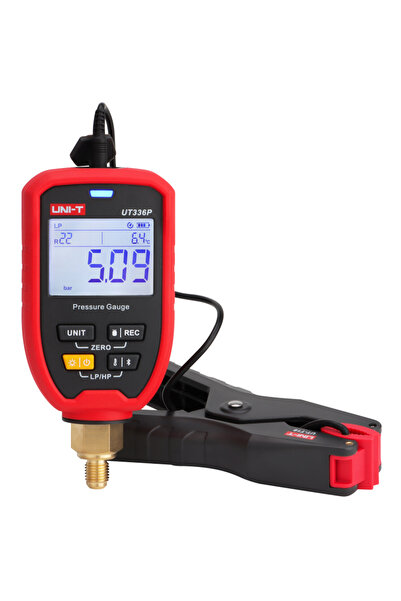 OEM UNI-T ασύρματο μανόμετρο πίεσης ψυκτικών UT336P KIT με δαγκάνα θερμοκρασίας
