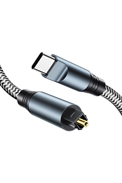 POWERTECH καλώδιο ήχου USB-C σε Toslink CAB-UC091, 1m, γκρι