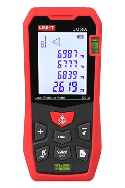 OEM UNI-T laser μετρητής απόστασης LM50A, m/ft/in, 50m