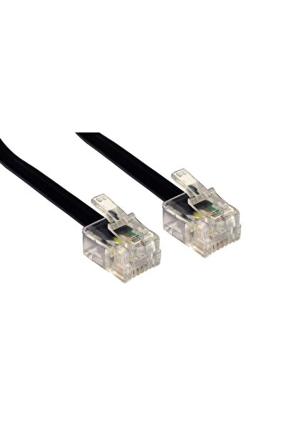 POWERTECH καλώδιο τηλεφώνου RJ11 6P4C CAB-T012, 20m, μαύρο