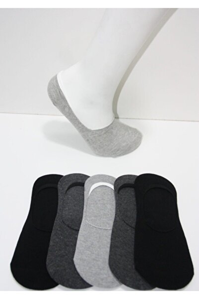 BLACK SWALLOW 5 Pack Men's Cotton Basic Ballerina Socks