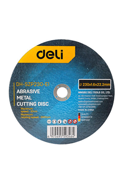 Deli δίσκος κοπής μετάλλου DH-SZP230-E1, 230mm, 6600rpm