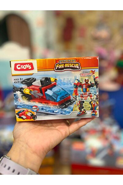 CToys Fire Trucks - Transformable Blocks - 1 Piece Model 8