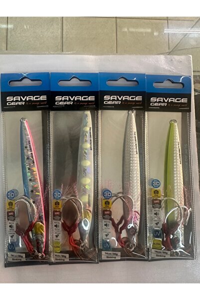 Savage Gear Savagear 3D Slim Minnow Jig 80 gr 4 renk