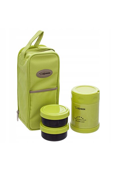 ZOJIRUSHI Set termos pentru pranz, Zojirushi, Inox, 350 ml, Verde
