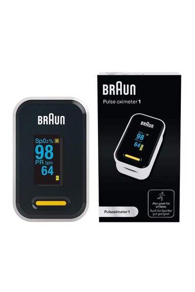 Braun Pulsoximetru 1 - Aparat precis pentru măsurarea oxigenului din sânge pe...