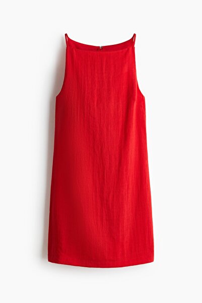 H&M Kolsuz Krep Elbise
