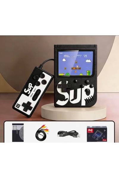 mr shopping MR Retro El Oyun Konsolu 400 Oyunlu – 3.0 İnç Ekran, TV Bağlantıl...