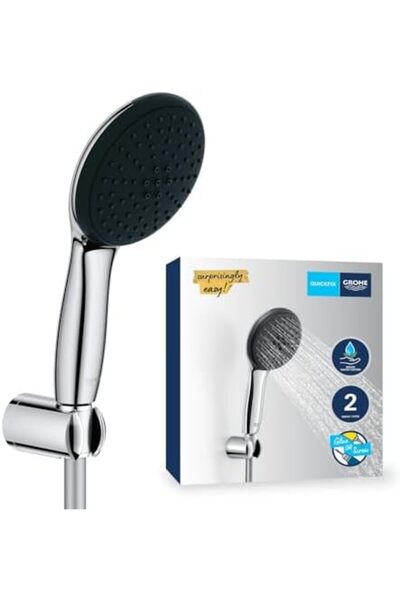 Yıldızan Msa Shop Start 110 Hand Shower Set, 110mm Round 2-Stream (Rain&Jet) ...