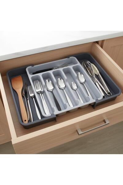 Yıldızan Double-Sided Pull-Out Drawer Cutlery Holder and Organizer - Modular ...