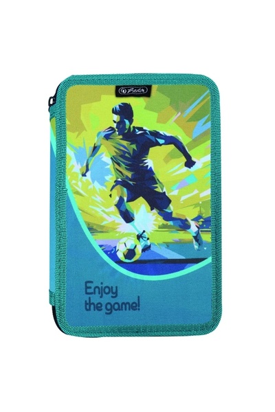 Herlitz Penar neechipat Herlitz, 2 fermoare, motiv Goal